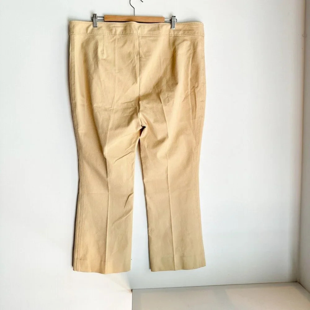 Derek Lam 10 Crosby  Light Boiege Cropped Khaki Pants 20 - Picture 6 of 10